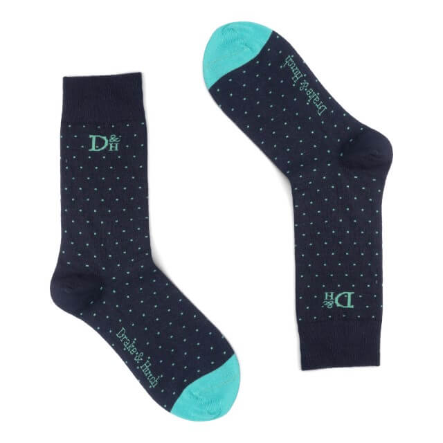 Blue & Teal ''Starry Night'' Organic Cotton Socks