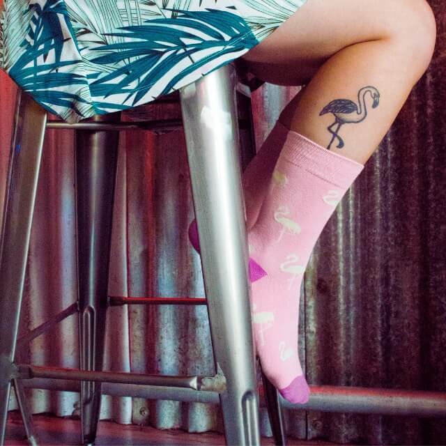 flamingo socks